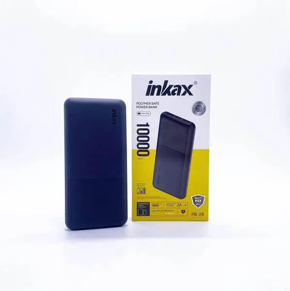 Внешний аккумулятор (Power Bank) Inkax PB-28, 10000 mAh, 2A, темно-синий