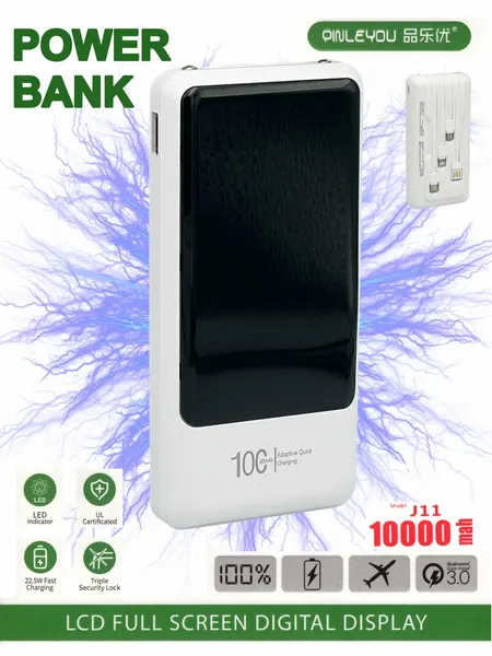 10000 mAh, Powerbank, Внешний аккуму J11 Powerbank отличное качество