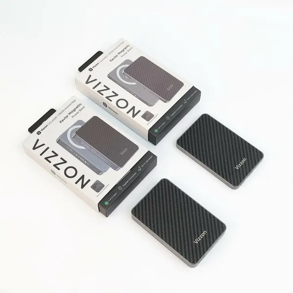 Внешний аккумулятор Vizzon "MoonRise", 10000mAh, беспроводной, золотистый