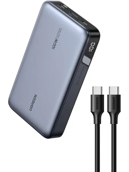 Внешний аккумулятор UGREEN PB720 Nexode 20000mAh 100W USB-C PD серый