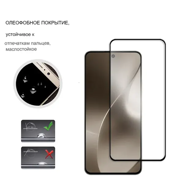 Защитное стекло для телефона Realme 15 5G поддерживает разблокировку по отпечатку пальца