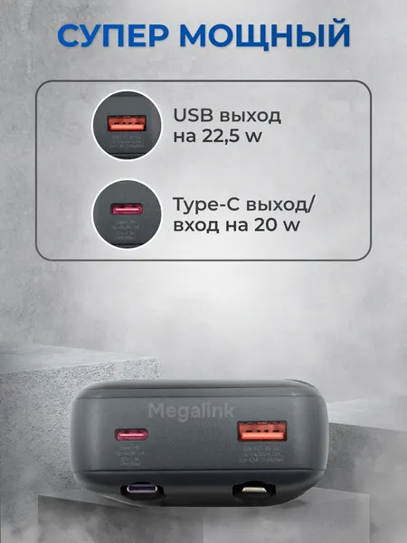 Внешний аккумулятор Power bank Remax RPP-680 20000 mAh, зарядное устройство, повербанк
