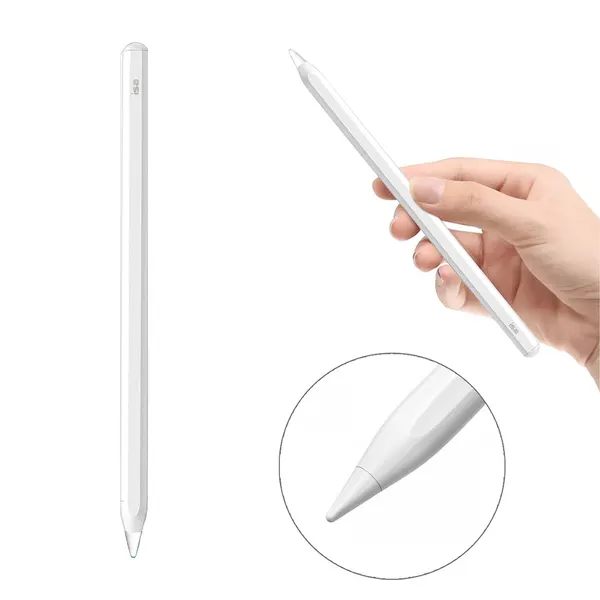 Стилус активный с беспроводной зарядкой для iPad, ISA Active Wireless with Palm Rejection, Белый