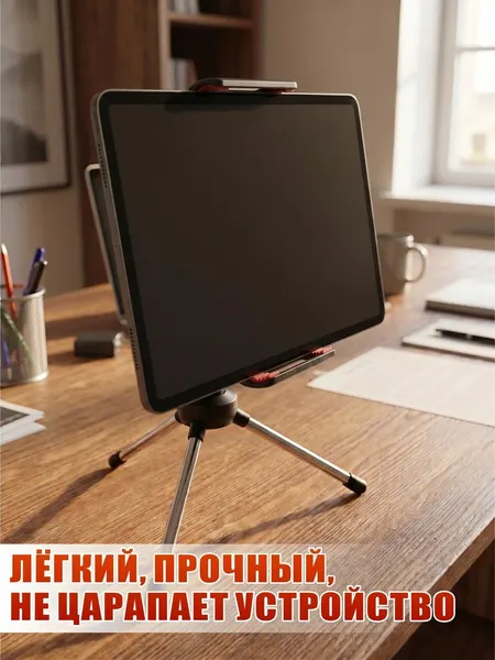 Крепление для телефона и планшета / держатель на штатив с резьбой 1/4 3/8