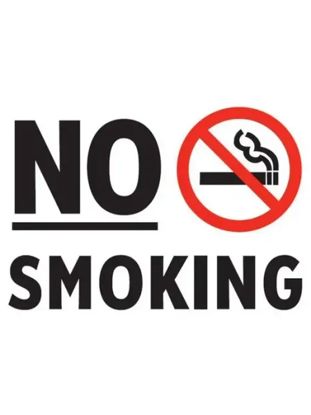 Наклейка No smoking 11. 150х300 мм Сити Бланк