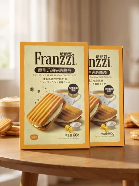 Песочное печенье с начинкой 2 упаковки Franzzi