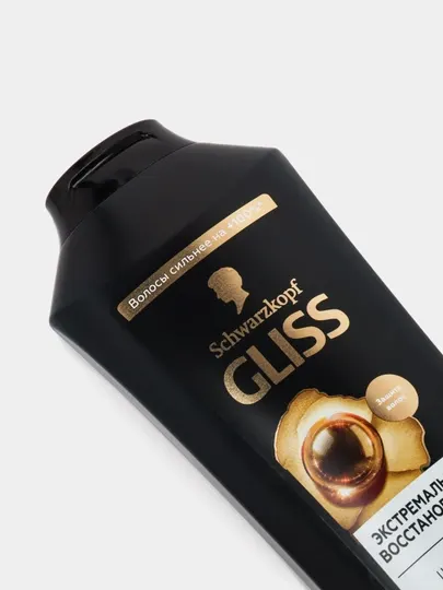 Шампунь Gliss, экстремальное восстановление, с жидким кератином и жемчугом, для поврежденных волос, 400 мл