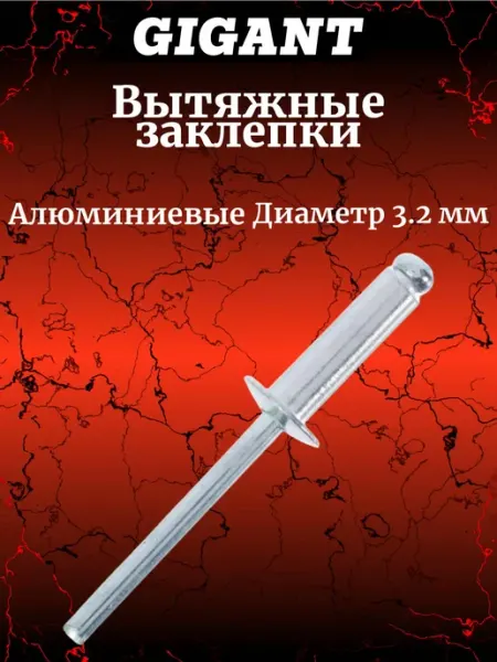 Заклепки вытяжные 3,2x8 1000 шт. цинк 123911 GIGANT