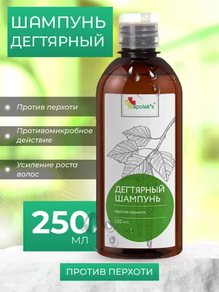 Шампунь для волос Дегтярный 250мл APOTEK'S