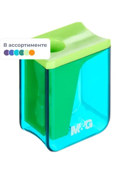 Ручная точилка с контейнером, ассорти цветов M&G