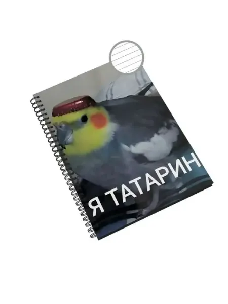Блокнот Я Татарин Попугай Юмор Линейка Записная книжка Каждому своё Memes