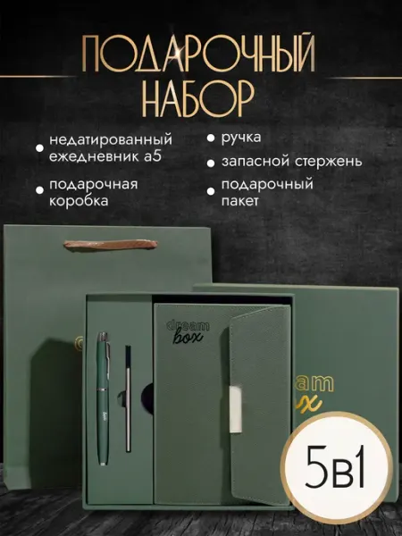 Подарок на День Учителя Ежедневник недатированный А5 DREAMBOX