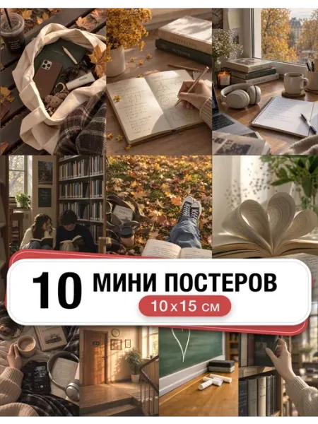 Мини постеры школьная эстетика осень Дочке понравилось