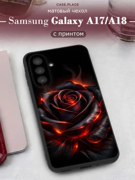 Чехол на A17 A18 с розами Samsung