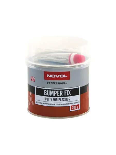 Шпатлевка автомобильная по пластику Bumper Fix 0,2 кг NOVOL