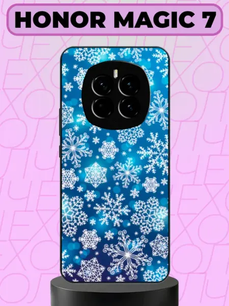 Чехол на Honor Magic 7 снежинки aiiir