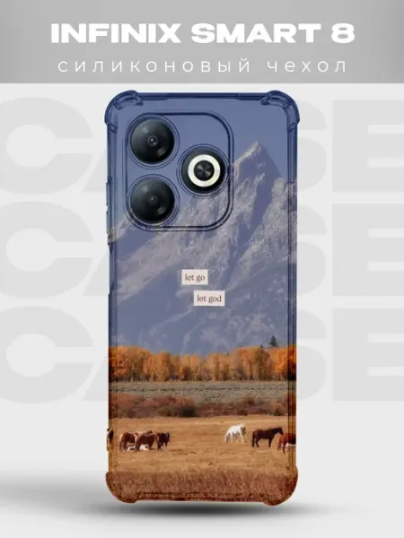 Чехол на Infinix Smart 8 с принтом Природа и цветы PRINTberries