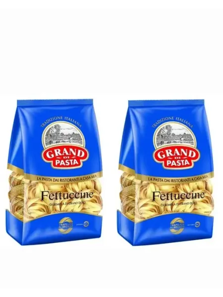 Макароны Fettuccine Гнезда, 2 уп по 250г Grand di Pasta