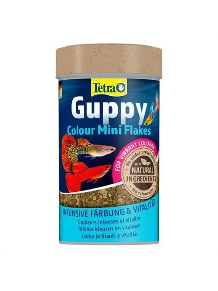 Корм для рыб Tetra Guppy Colour Mini Flakes 100мл