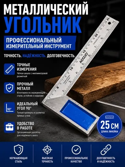 Металлический угольник – профессиональный измерительный инструмент