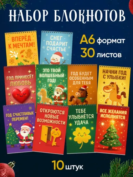 Подарочный набор блокнотов на Новый год 2026 ! MadamОnika