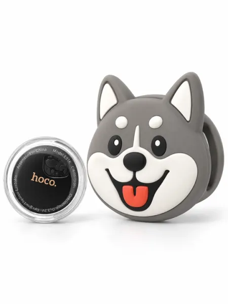 Умный GPS-трекер HOCO E91K для собак, на ошейник, Apple Find My, серый - GPS-трекеры и GPS-маяки