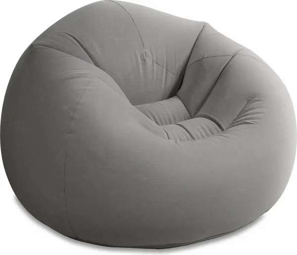 Кресло Intex 68579, 104х107см, надувное, серое