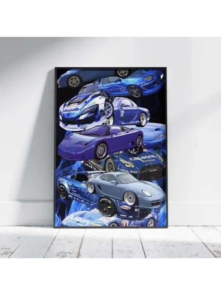 Плакат ЖДМ (JDM 11) - Постер A4 30x21 см HEAVEN POSTER