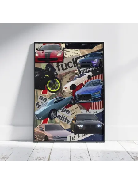 Плакат Машина (JDM 4) - Постер A4 30x21 см HEAVEN POSTER