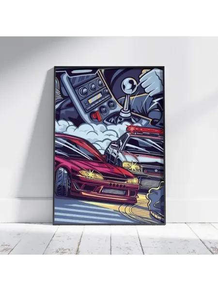 Плакат ЖДМ (JDM 7) - Постер A4 30x21 см HEAVEN POSTER