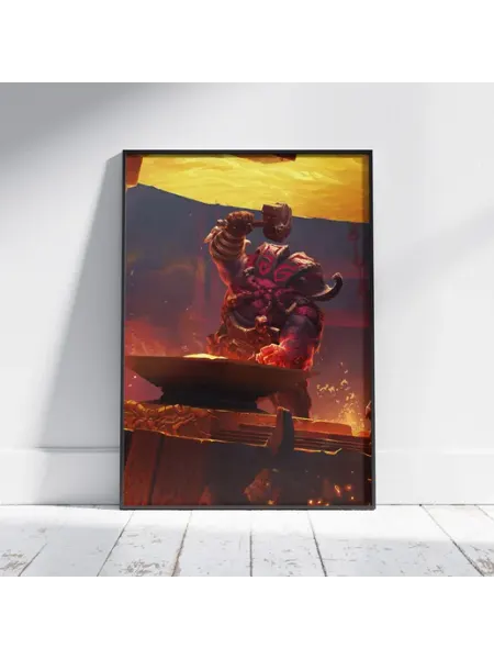 Плакат Лига Легенд (Орн) - Постер A4 30x21 см HEAVEN POSTER