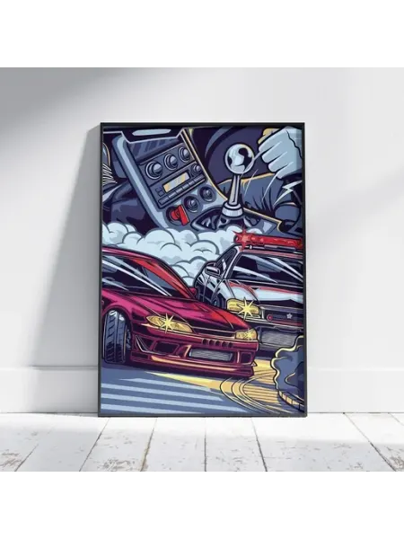 Плакат ЖДМ (JDM 7) - Постер A3 42x30 см HEAVEN POSTER