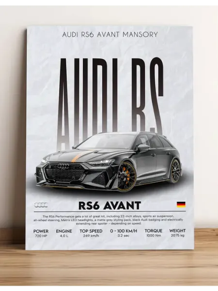 Постеры на стену Audi RS6 Avant A3 без рамки A.R.I