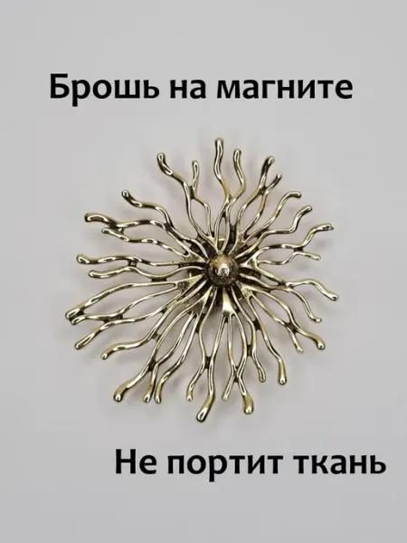 Брошь крупная оригинальная большая на магните на пальто Amazing chest