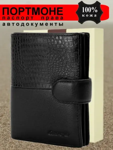 Портмоне для автодокументов и паспорта из натуральной кожи Catiroya