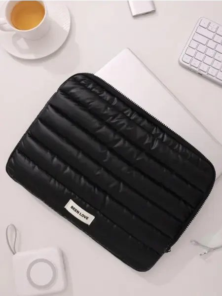 Чехол для ноутбука 13,3 дюйма стеганый, черный Perstika Bags