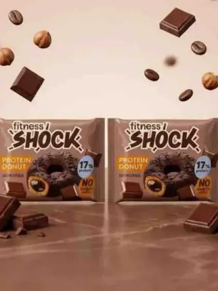 Донат протеиновый шоколад 2x70 г FitnesSHOCK