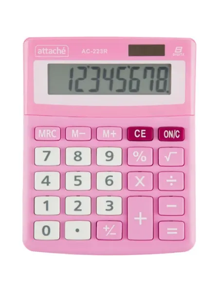 Настольный калькулятор 8 разрядов черный 134x107x34 Attache