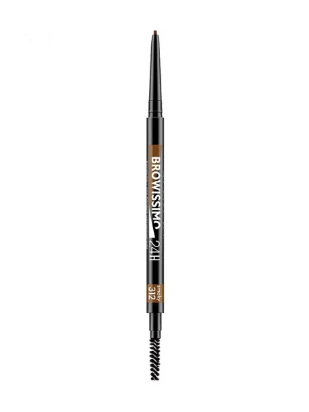 Карандаш бровей механический BROWISSIMO ultra slim super stay 24, тон 312 smoky, LUXVISAGE