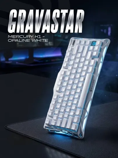 Игровая клавиатура GravaStar Mercury K1 - Opaline White