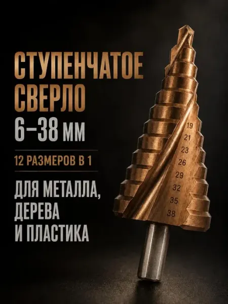 Ступечатое сверло