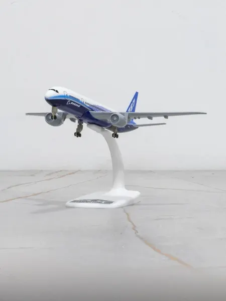 Модель самолёта Boeing 787 Dreamliner, 20 см, металл+пластик