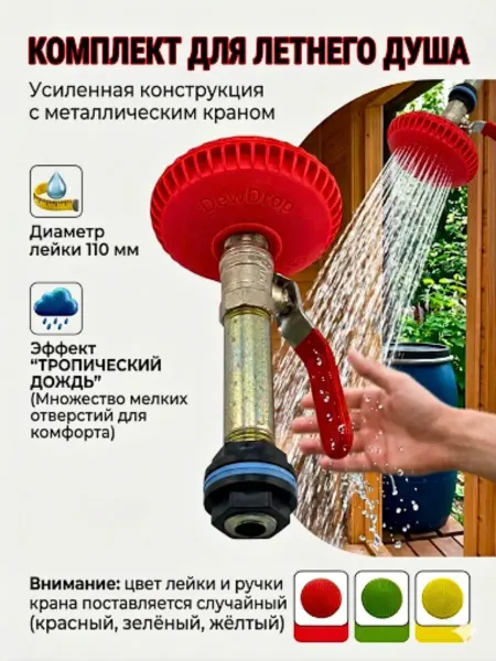 GreenAura Лейка для душа без шланга