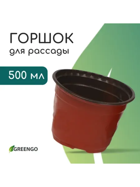 Greengo Набор пластиковых горшков для рассады (20 штук)