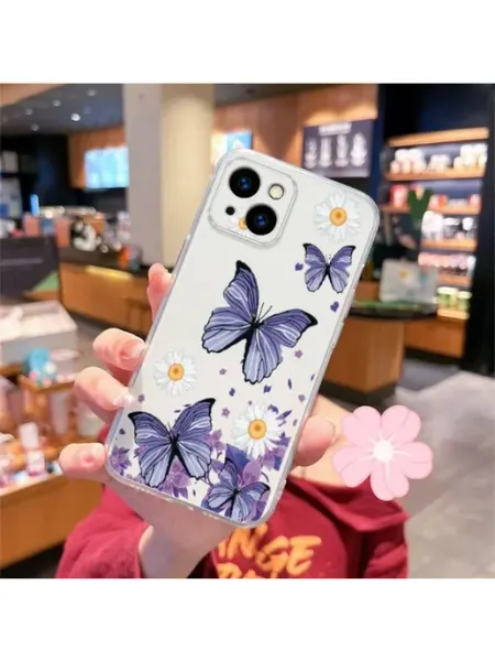 Чехол прозрачный силиконовый на iPhone 14 Plus противоударны