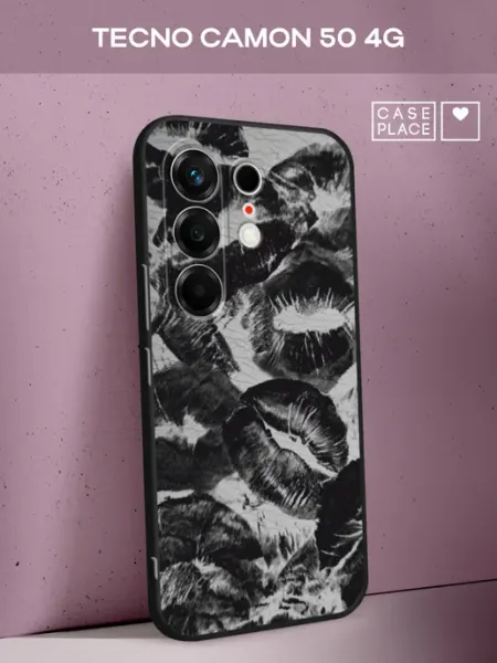 Чехол на Camon 50 4G с поцелуями TECNO