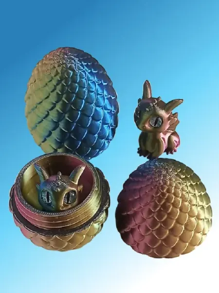 Игрушка 3D яйцо с драконом внутри