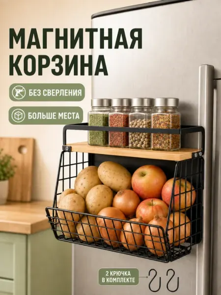 Магнитная полка на холодильник