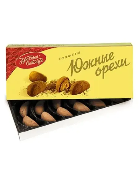 Конфеты шоколадные в коробке Южные орехи, 145 гр Красный Октябрь