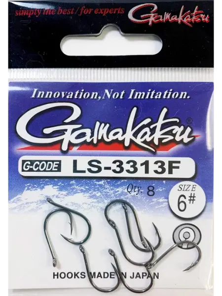 Рыболовные крючки Gamakatsu LS 3313 № 6 карповые Япония КРЮЧОК рыболовный